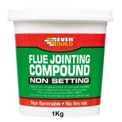 Everbuild Flue Jointing Compound Non Setting 1Kg PCFJC1