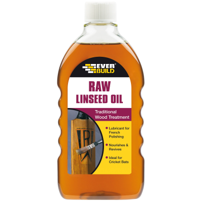 Everbuild Linseed Oil Raw Wood Treatment 500ml 484802 RAWLIN