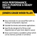 Everbuild MP Premium Joiners Grade Colour Wood Filler 250ml Teak 499701