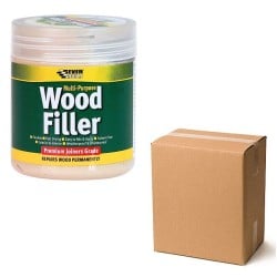 Everbuild Multi Purpose Joiners Grade Colour Wood Filler 250ml Trade Box of 6