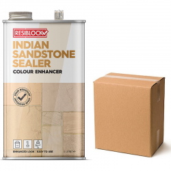 Everbuild Resiblock Indian Sandstone Colour Enhancer Sealer 5 litre Box of 4