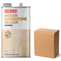 Everbuild Resiblock Indian Sandstone Invisible Sealer 5 litre Box of 4