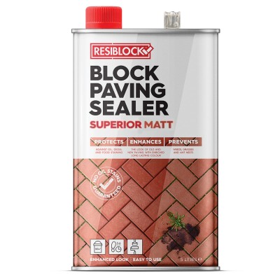 Resiblock Superior Matt Block Paving Sealer 5 litre RBORIGNAT5