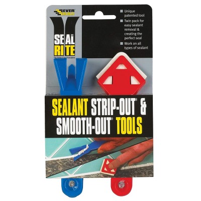 Everbuild Silicone Sealant Strip out and Smooth out Twin Pack 483399 SRSSTWIN