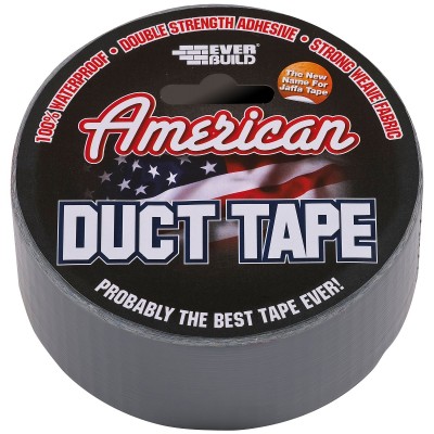 Everbuild American Membrane Duct Tape Silver Grey 50mm 25m USDUCTSV25