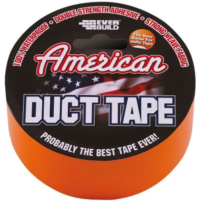 Everbuild American Membrane Duct Tape HI-Vis Orange 50mm 25m USDUCT0G25