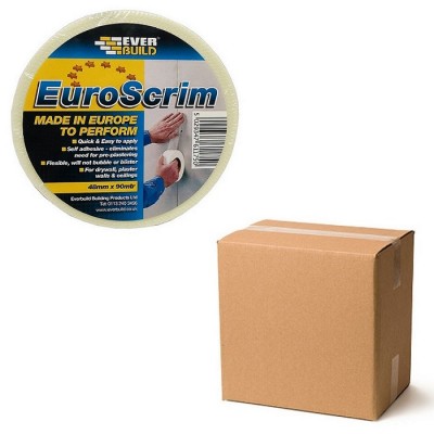 EuroScrim Plasterboard Mesh Joint Tape 48mm 2EURO48 Box of 24