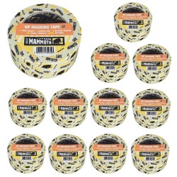 Everbuild Mammoth Masking Tape 19mm x 50m Pack of 12