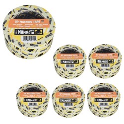 Everbuild Mammoth Masking Tape 25mm X 50m 467447 Pack of 6