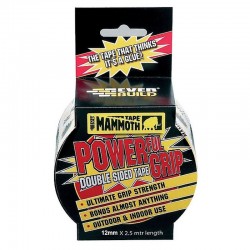 Everbuild Mammoth Powerful Grip 12mm Double Sided Tape 2POWERGRIP12