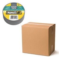 Everbuild Mammoth Gaffa Tape Silver Grey 50mm 696047 Box of 12