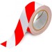 Mammoth PVC Hazard Self Adhesive Warning Tape Red White 50mm 2HAZRD 488638