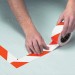 Mammoth PVC Hazard Self Adhesive Warning Tape Red White 50mm 2HAZRD 488638