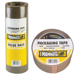 Everbuild Mammoth Packaging Packing Tape 48mm Brown Pack of 6