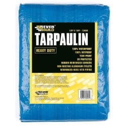 Everbuild Heavy Duty Builders Tarp Large Tarpaulin 12 x 18ft 484997 1TARP18