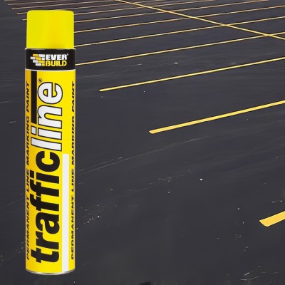 Everbuild TrafficLine YELLOW Road Marking Traffic Line Marking Paint TRAFFICYELL