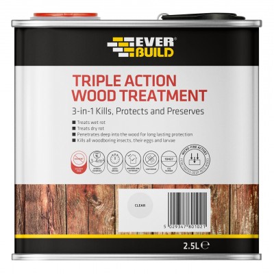 Everbuild LJUN02 Wood Treatment Lumberjack Triple Action 2.5 Litre
