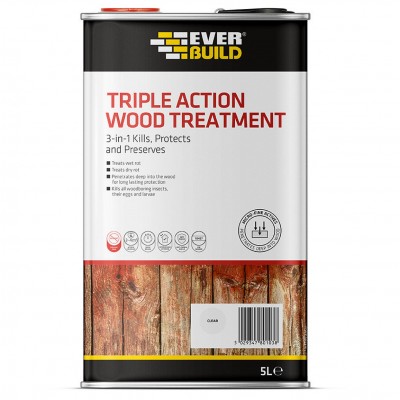 Everbuild LJUN05 Lumberjack Triple Action Wood Treatment 5 Litre