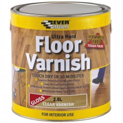Everbuild Floor Varnish Clear Gloss 2.5 Litre FLOORVGL2