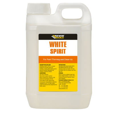Everbuild Decorators White Spirit Paint Thinner Cleaner 4 Litre WS4