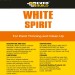 Everbuild Decorators White Spirit Paint Thinner Cleaner 4 Litre Box of 4