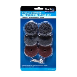 Blue Spot Tools 2 Inch Grinding and Stripping Wheel 7 Piece Set 19040 Bluespot