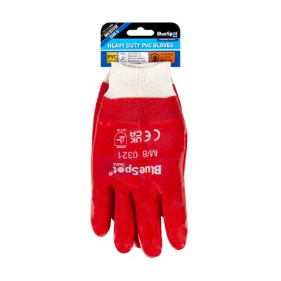 Blue Spot Tools Heavy Duty PVC Gloves Medium 23030 Bluespot