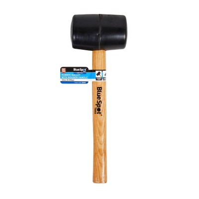 Blue Spot Tools 16oz Black Rubber Mallet 0.45kg 26528 Bluespot