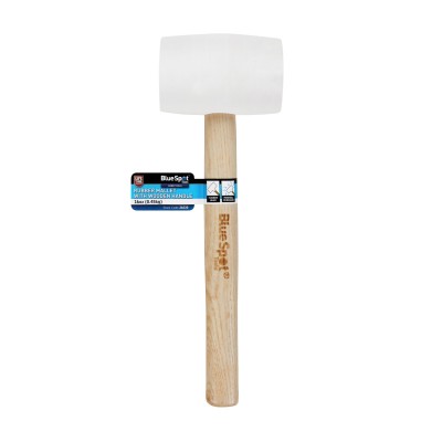 Blue Spot Tools 16oz White Rubber Mallet 0.45KG 26530 Bluespot