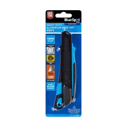 Blue Spot Tools Heavy Duty Aluminium Snap Off Knife 18mm Blade 29021 Bluespot
