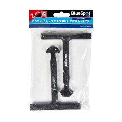 Blue Spot Tools 115mm 4 1/2 Inch Manhole Cover Keys Pack of Two 30147 Bluespot