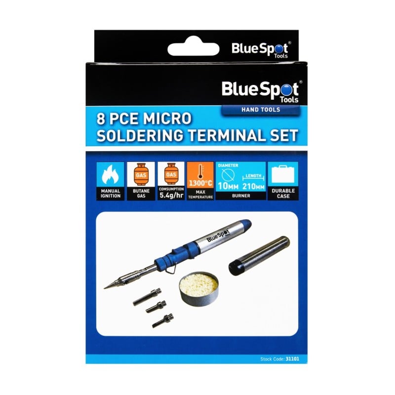 Blue Spot Tools Micro Soldering Terminal 8 Piece Set 31101 Bluespot