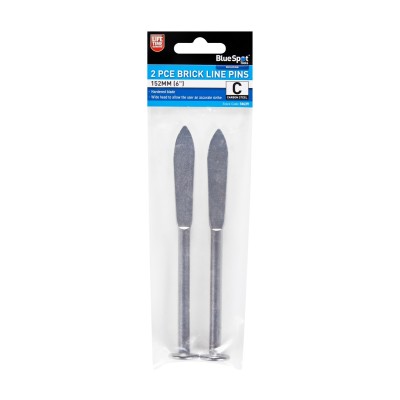Blue Spot Tools 2 Piece 152mm 6 Inch Brick Line Pins 34639 Bluespot