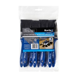 Blue Spot Tools Synthetic Workshop 10 Piece Brush Set 36018 Bluespot