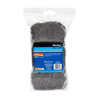 Blue Spot Tools Multi Grade 12 piece Wire Wool Assortment 36143 Bluespot