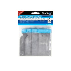 Blue Spot Tools 4 Piece Flexible Filling Blades Metal 50mm to 120mm 36144 Bluespot