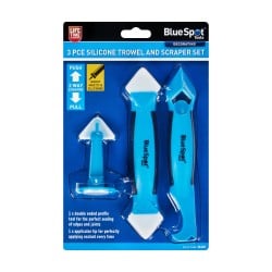 Blue Spot Tools Silicone Trowel and Scraper 3 Piece Set 36145 Bluespot