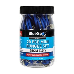 Blue Spot Tools Mini 25cm 10 Inch Bungee 20 piece Set 45452 Bluespot