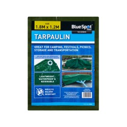 Blue Spot Tools Green 1.8m x 1.2m Tarpaulin 45924 Bluespot
