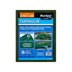 Blue Spot Tools Green 2.7m x 1.8m Tarpaulin 45925 Bluespot