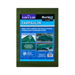 Blue Spot Tools Green 5.4m x 3.6m Tarpaulin 45927 Bluespot