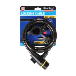 Blue Spot Tools Bike Bicycle Locking Cable 10mm x 1.8 metre 77069 Bluespot