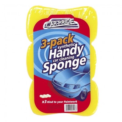 Car-Pride Handy Car Cleaning Sponge Triple Pack CP011