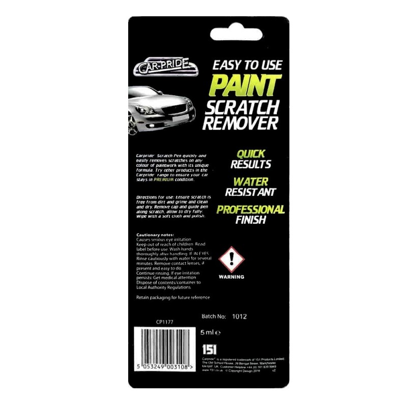 Car Pride Paint Lacquer Scratch Removal Pen CP1177 Sealants and Tools