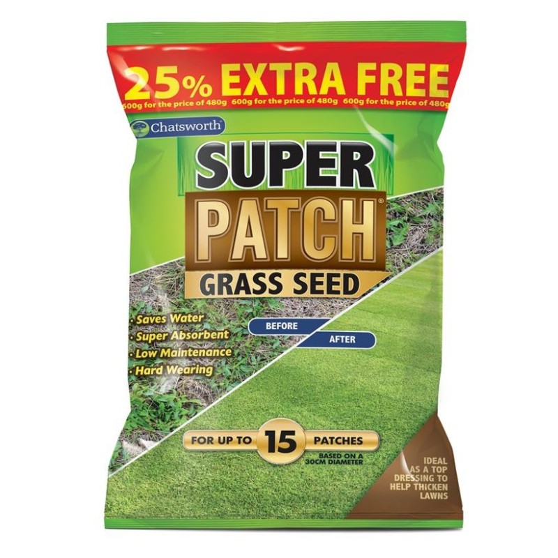 Chatsworth Super Patch Grass Seed 600g CH0232 Sealants and Tools Direct