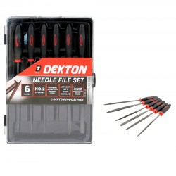 Dekton Easy Grip Needle File Small Mixed 6pc Set DT30410