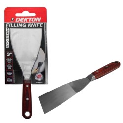 Dekton DT95772 Professional Filler Wood Handle Filling Knife 3 inch 75mm