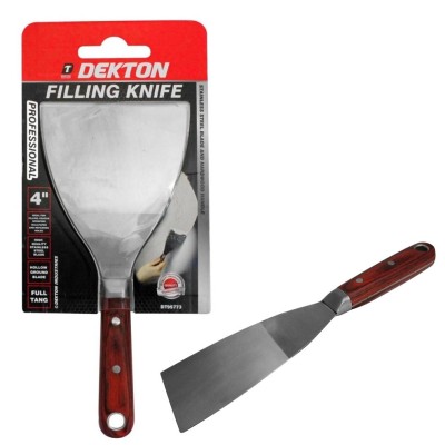 Dekton DT95773 Professional Filler Wood Handle Filling Knife 4 inch 100mm