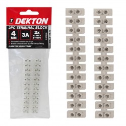 Dekton Cable Wire Terminal Connector 3 amp 4mm Block DT95310 Small