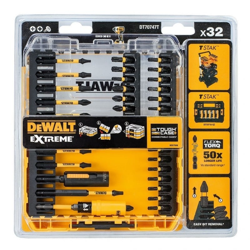 Dewalt DT70747T Extreme Flextorq Impact Driver Bit Set and Holder